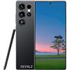 OEVNLZ J24 Ultra 4G Smartphone sbloccato | Display da 7,3 pollici, Dual SIM, 8 GB RAM + 256 GB ROM, telaio in metallo, Android 14 (senza contratto) - Nero