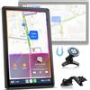 Volam 7 pollici Display Carplay con A-pple Carplay Android Auto, Schermo Orizzontale e Verticale, Supporto Magnetico, Portatile Autoradio con Navigazione live, Controllo Vocale, Mirror Link, AUX,FM