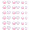 MenYiYDS 36 pezzi Ricambio Auricolari Earbud, Eartips di Ricambio Universali per Cuffie In-Ear(S/M/L) (Bianco con sfumature rosse, 36 pezzi)