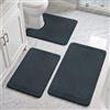 NAKIHOUSE Set di tappetini da bagno da 3 pezzi (40 x 60 cm + 50 x 80 cm + 50 x 60 cm)