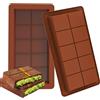 Kamehame stampo cioccolato tavoletta, stampo cioccolato dubai 2 pezzi, Stampo per Torrone e Cioccolato in Silicone 2 Pezzi, per cioccolatini profondi