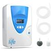 Vida10 LIFE Vida10 Ozonizzatore Generatore di Ozono e Anioni - Purificatore di Aria e Acqua 400mg/h - 70-80 m² - Include 2 Pietre Diffusori - Certificato CE RoHS