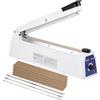 LALAGO Termosaldatrice per Plastica Sacchetti 300mm, Bianco Sigillatrice Macchina ad Impulsi Guarnizione Larga 3mm, Impulse Heat Sealer per Mylar PP PE Alluminio Bags Macchina Sigillante Plastica