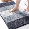 Exclusivo Mezcla Tappeto da Bagno, 60 x 120 cm, Assorbente e Antiscivolo | Asciugatura rapida, Lavabile in lavatrice, Morbido, Confortevole, Doccia, Cucina, Soggiorno, Decorazione, Blu Marino Sfumato