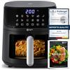 Balter Friggitrice ad aria calda Airfryer, 5,5 l, friggitrice ad aria calda XXL con finestra di visualizzazione, 12 programmi, tutto in 1 Air Fryer incl. 100 ricette, HL-551T