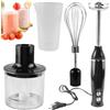 Vaileal Frullatore a immersione Vaileal 500 W, con funzione turbo e controllo della velocità, multifunzione per alimenti per bambini, purea, salsa, frullati