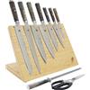 Miyabi Black 5000MCD67 - Ceppo portacoltelli, 10 pezzi, colore: Marrone chiaro