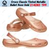 Crocs Classic Tinted Metallic Ballet Rose Gold 214282-7D9 taglia unisex