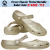 Crocs Classic Tinted Metallic Ballet Gold 214282-710 taglia unisex