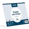 Europel Porta Carte Budget A4 Orizzontale, Supporto Acrilico Trasparente