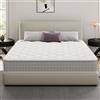 DEWINNER Materasso 160x200 | Materasso Matrimoniale Molle Insacchettate | Altezza 20 cm | Ergonomico | Materasso Matrimoniale ortopedico | Per camera da letto, casa e appartamento, stanza studio