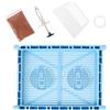 DECOMELODY Kit Creazione Incenso Macchina per Incenso in Bastoncini, Estrusore per Incensi in Plastico Blu, Fatto a Mano, per Camera e Bagno, Accessori per Incensi Profumati Colore Casuale