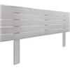 DHOME Testiera in Legno Riciclato DM con Gambe Stile Pallet Orizzontale Letto Pallet Supporti inclusi (160cm, Artico)