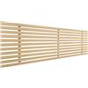 DHOME Testata in legno riciclato MDF stile giapponese Pallet Letto Pallet Raccordi inclusi (135cm, Legno naturale)