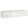 Vente-unique - Tavolo console Tenida - L 120cm x P 36.8cm x H 25cm - truciolato - bianco