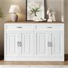 Kelodan Credenza con ripiani, credenza con rimbalzo, venature naturali del legno