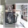 Yimze Pittura Diamante 5D Grandi Formati,Gatto Riflesso Tigre 50x150cm Round Drill DIY Diamond Painting Kit Completo Grande Adulti Strass Ricamo Diamante Art Tela per Arredamento Pareti Soggiorno