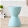 HJYXXSR Sgabello in Plastica a Forma di Clessidra, Sedia Rotonda Multifunzionale, Tavolino Rotondo/Comodino Portatile, Adatto per Soggiorno, Camera da Letto, Sala da Pranzo Mint Green