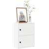 Generico Libreria Bianca 40x24x52 cm in Legno Multistrato,Bianco,8.3kg,860355