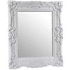 Gicos Specchio Rettangolare da Parete Struttura in plastica Colore Bianco 59 * 70 * 6,4 cm MOG-800627