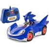 SONIC THE HEDGEHOG Sonic & Sega All-Stars Racing RC: Sonic - NKOK (681), 1:28 Scale 2.4GHz Remote Controlled Car, 6.5 Compact Design, Officially Licensed Sega, Battery Powered, Ages 6+