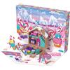 Polly Pocket - Calendario dell'Avvento 2025, Set casa di Pan di Zenzero con Una Micro Bambola e 24 soprese e Accessori a Tema FESTIVITÀ Inclusi, Giocattolo per Bambini, 4+ Anni, JFV13