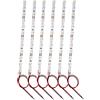 HAXIHA 6 Pezzi Precablato Bianco Caldo Striscia Led 3528 SMD 12- LED,Modellismo LED,Luce Autoadesiva 12-18V per Modellismo