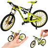 JXBBAAC Bicicletta Giocattolo, Bici Miniatura Giocattoli Fidget Bici da Dito Bicis BMX Decorazione per Torte Modellino di Bicicletta Giocattolo Mountain Bike Decorazione per Scrivania(Azzurro)