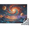 DAFUfbw Outer Space Jigsaw Puzzles 1000Pc Recycled Material Swirl Planet Puzzle per Boy & Girl Divertente Present & Activity per Home Ideal per Child's Birthday Gift 38x26cm/1000pcs