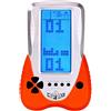 LZYCH Console di Gioco Con Mattoncini 23 Giochi Puzzle Integrati Doppia Modalità di Alimentazione Retroilluminazione Blu Giochi Elettronici Portatili Cubo Giocattolo Retrò per Bambini (Arancione)