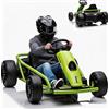 Garvee Go Kart Elettrico Per Bambini 8-12 Anni 24V, Fino a 8 Km/h, Verde