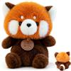 JXBBAAC Peluche Panda Rosso, 25CM Bambola Peluche Panda Rosso Stuffed Animale Giocattolo Bambola Pezza Cuscino peluche Giocattolo peluche Morbido Carino Cuscino Abbracciante Regalo