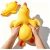 FRGITYGIFT Squishy gigante a forma di anatra, 33 cm, grande e carina, palla antistress, a forma di anatra, a lenta ripresa e antistress, divertente idea regalo per ansia e stress (gigante)