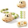 Dujuanus Magnetic Snake Game Eating Itself, Remote Control Snake Game con Suoni e Luci, Gioco Competitivo Genitori-Figli, Gara Interattiva per Bambini (Beige)