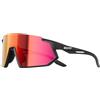 SCVCN Occhiali Sportivi da Ciclismo UV400 TR90 Uomo e Donna S471 | Design avvolgente leggero a mezza montatura con aste flessibili, ideale per ciclismo, corsa e sport all'aperto