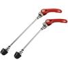 DONGLING Rilasci Rapidi per Bicicletta Spiedini for mozzo Ruota Bici 1 Paio Leva Leve a sgancio rapido Anteriori Posteriori for Ciclismo su Strada MTB(Red)