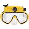 CCYLEZ Maschera Subacquea con Videocamera 2K, Angolo Grandangolare 100° per