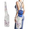 Hiseng Borsa per Tappetino da Yoga,Stampa Farfalla | Aperta Tote Bag in Tela Leggera, Custodia Pieghevole con Tasca Posteriore Invisibile per Fitness, Viaggi, Yoga all'Aperto