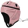 LIXSAZSE Casco da rugby regolabile e traspirante,Rosa,42x20cm