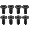 Cldaisy 8 viti di montaggio per tacchetti per scarpe da bicicletta, colore nero, per pedali SPD, in acciaio