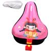 TISHITA Coprisella per Bicicletta per Bambini, Cuscino Ergonomico in Memory Foam di Silicone, Antiscivolo con Copertura Antipioggia E Luce LED, Adatto alle Ba, Pink S