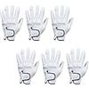 Zpengtai Guanti Golf 6. PCS. Guanti da golf uomo Morbido traspirante in vera pelle in antiscivolo Drop-resist Drop