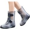 Generic Copriscarpe in silicone impermeabile in silicone pieghevole ispessito | Copriscarpe unisex per pendolari, scuola, ufficio, campus, ciclismo, viaggi, pendolari, campeggio