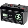 JHKJ Batteria al Litio Portatile da 12 V per Esterni
