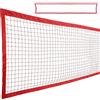 Striegro Rete da pallavolo per piscina, regolabile, rossa, 15 piedi..