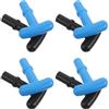 SOESFOUFU 4 Pezzi Impugnatura T in Plastica per Pagaia da Kayak e Sup, Adatta a Diametro Interno 23mm, Resistente in Pe Design Antiscivolo per Sport Acquatici e Uscite Ricreative