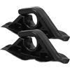 GATHINESS 2 Pezzi Paddle Holder Clips, Inflatable Boat Paddle Clip, Supporto per Pagaia per Barca Gonfiabile in PVC Nero, Fissaggio Sicuro, per Kayaking e Boating