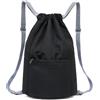VQBKHO Zaino con Coulisse Impermeabile, Sacca Sportiva Leggera Unisex Sacca Zaino Impermeabile con Ampia Capacità e Tasca con Cerniera Borsa da Palestra Pieghevole per Scuola Viaggio Nuoto Campeggio