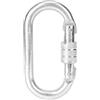 RiToEasysports Moschettone, Connettore in Acciaio Legato 25 KN for | Argento, Design a O, Leggero 172 G, per Arrampicata Outdoor e Soccorso
