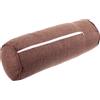 ifundom Cuscino Yoga Cilindrico in Cotone Lino, Supporto Versatile per Esercizi | Colore Caffè, Imbottitura in Cotone Perlato, Forma Semplice, Uso Multiuso